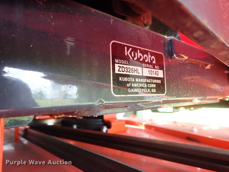 image for item DF1238 2015 Kubota ZD326HL ZTR lawn mower