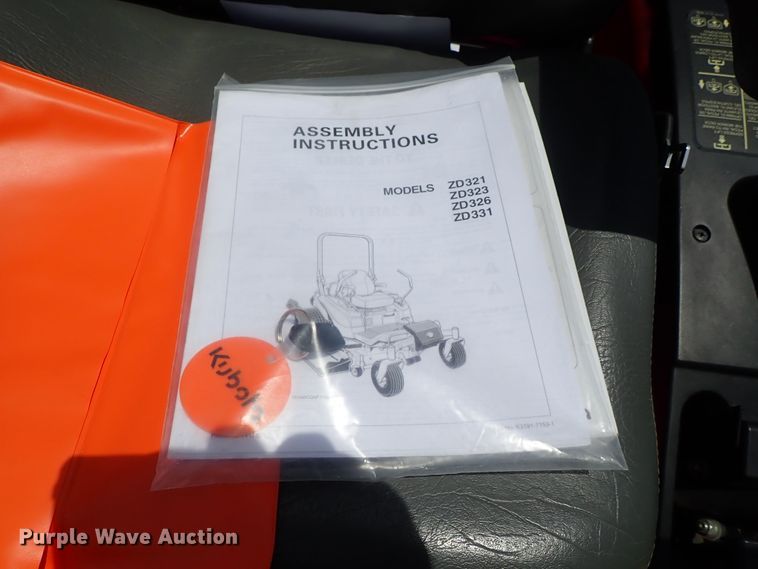 image for item DF1238 2015 Kubota ZD326HL ZTR lawn mower