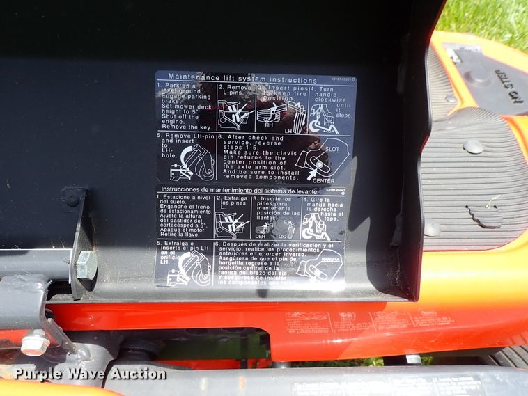 image for item DF1240 2015 Kubota ZD326HL ZTR lawn mower