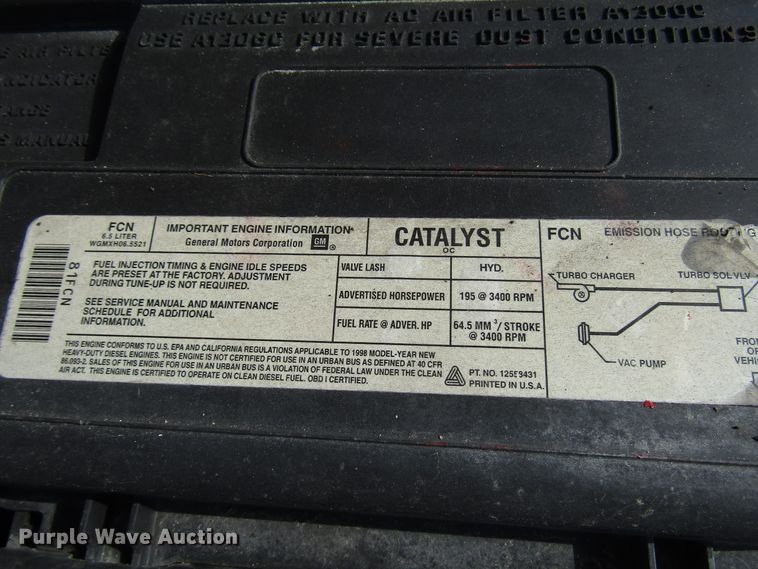 image for item DG1283 1998 GMC Sierra 2500 Ext. Cab pickup truck