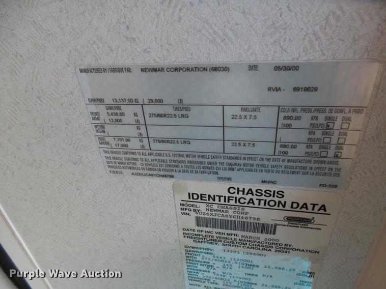 image for item DX9195 2000 Newmar Dutchstar RV