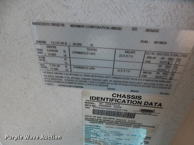 image for item DX9195 2000 Newmar Dutchstar RV