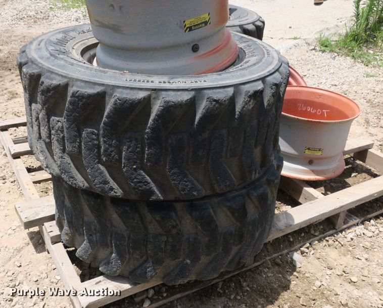 image for item EA9265 (4) 14x17.5 tires and wheels