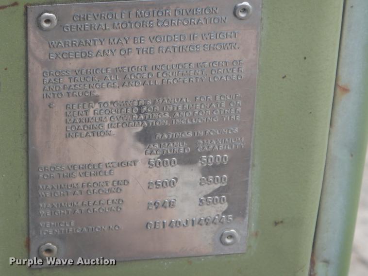 image for item ED9338 1970 Chevrolet C10 pickup truck