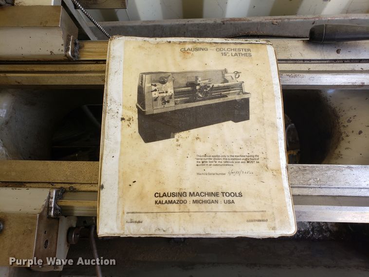image for item EN9866 Clausing Colchester lathe