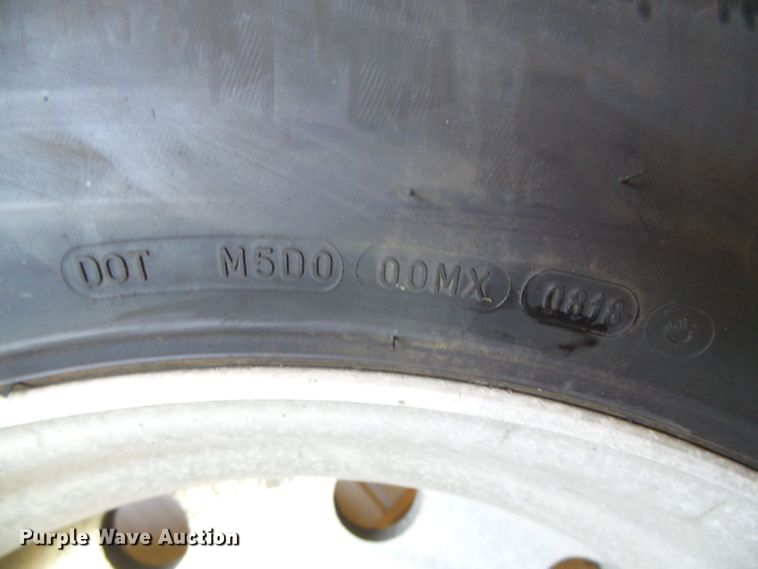 image for item EQ9106 (4) Michelin X One XDN2 445/50R22.5 super single tires and wheels
