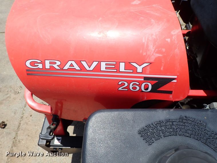 image for item FB9180 Gravely 260Z ZTR lawn mower