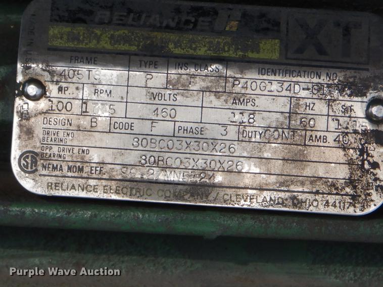 image for item FH9386 Sullair 20-100H air compressor