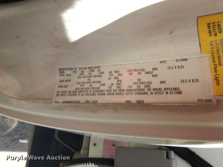 image for item FI9871 2008 Hino 338 refrigerated delivery truck