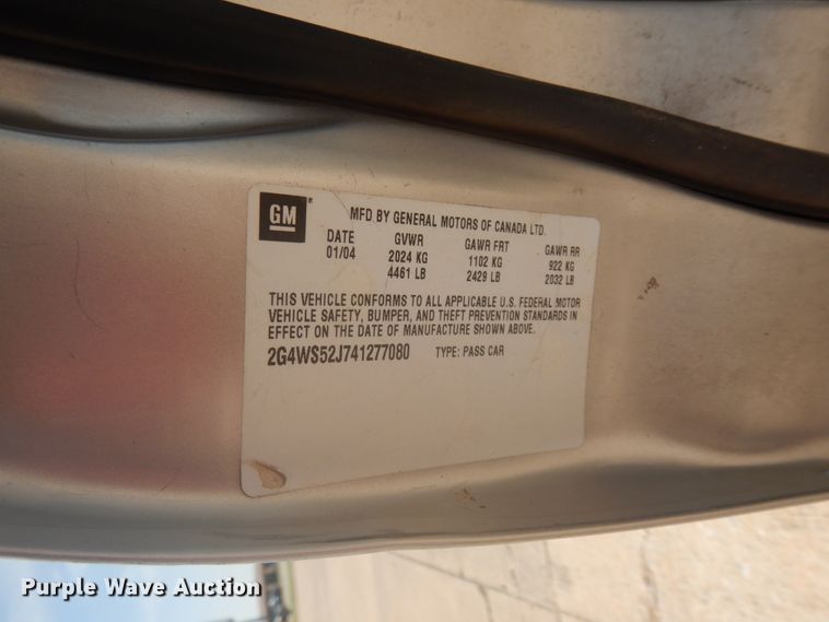 image for item FI9885 2004 Buick Century