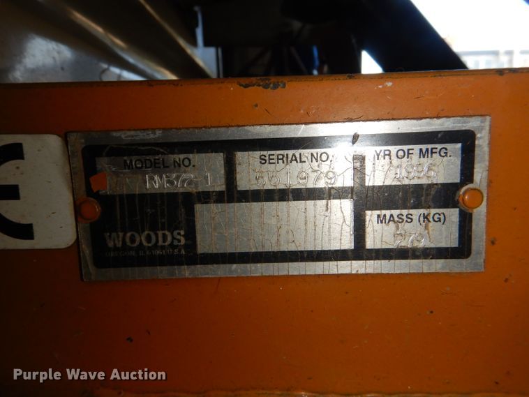 image for item FQ9980 1996 Woods RM372 rotary mower