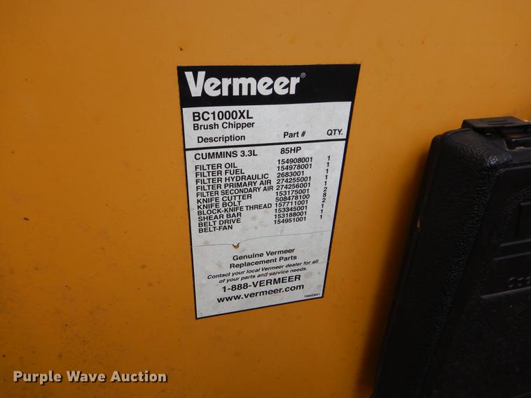 image for item FT9605 Vermeer BC1000XL wood chipper
