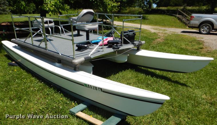 image for item FT9616 Shop built Hobie Cat pontoon boat