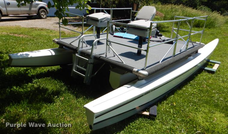 image for item FT9616 Shop built Hobie Cat pontoon boat