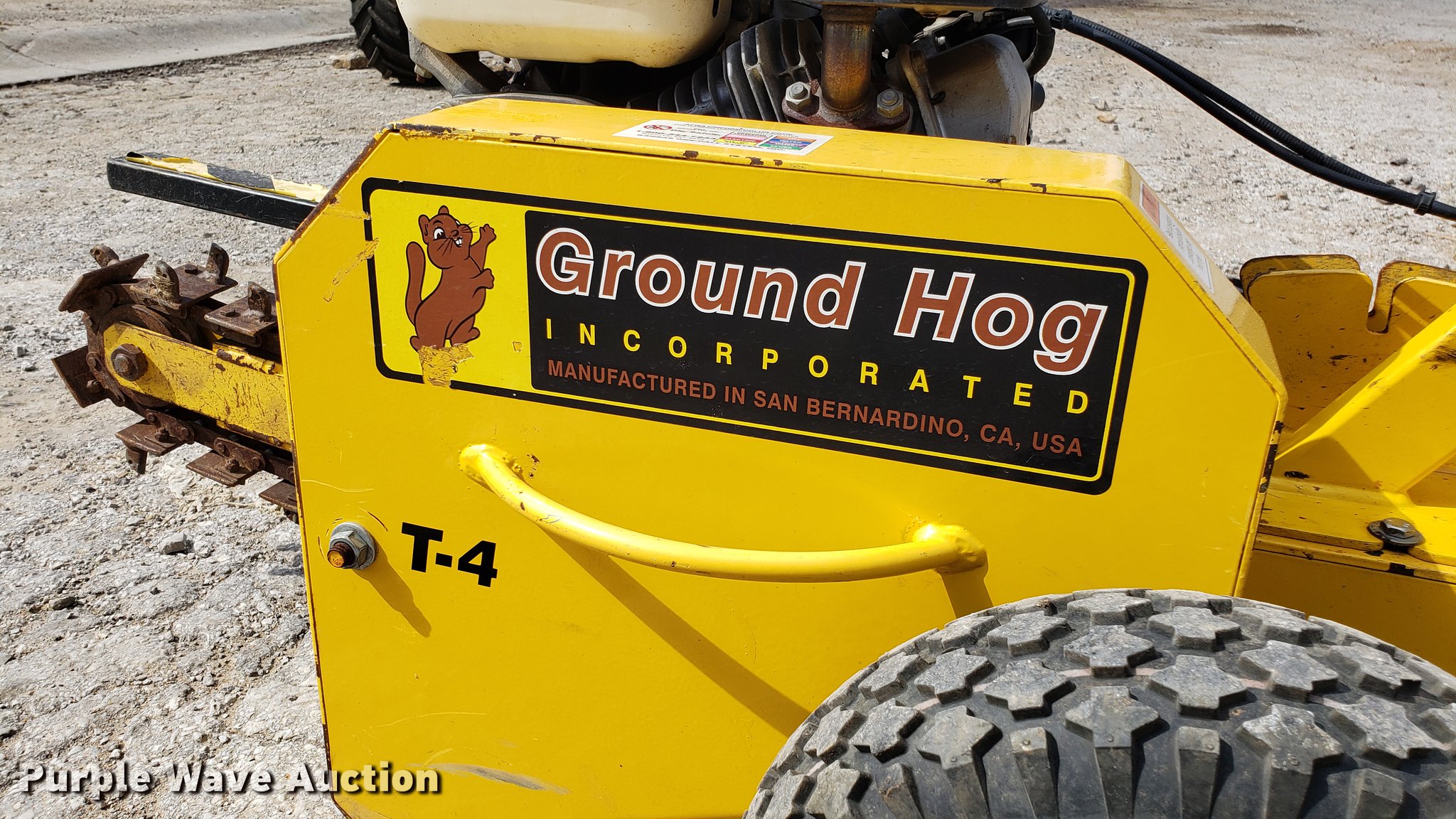Ground Hog T4 trencher in MO Item EU9841 sold Purple Wave