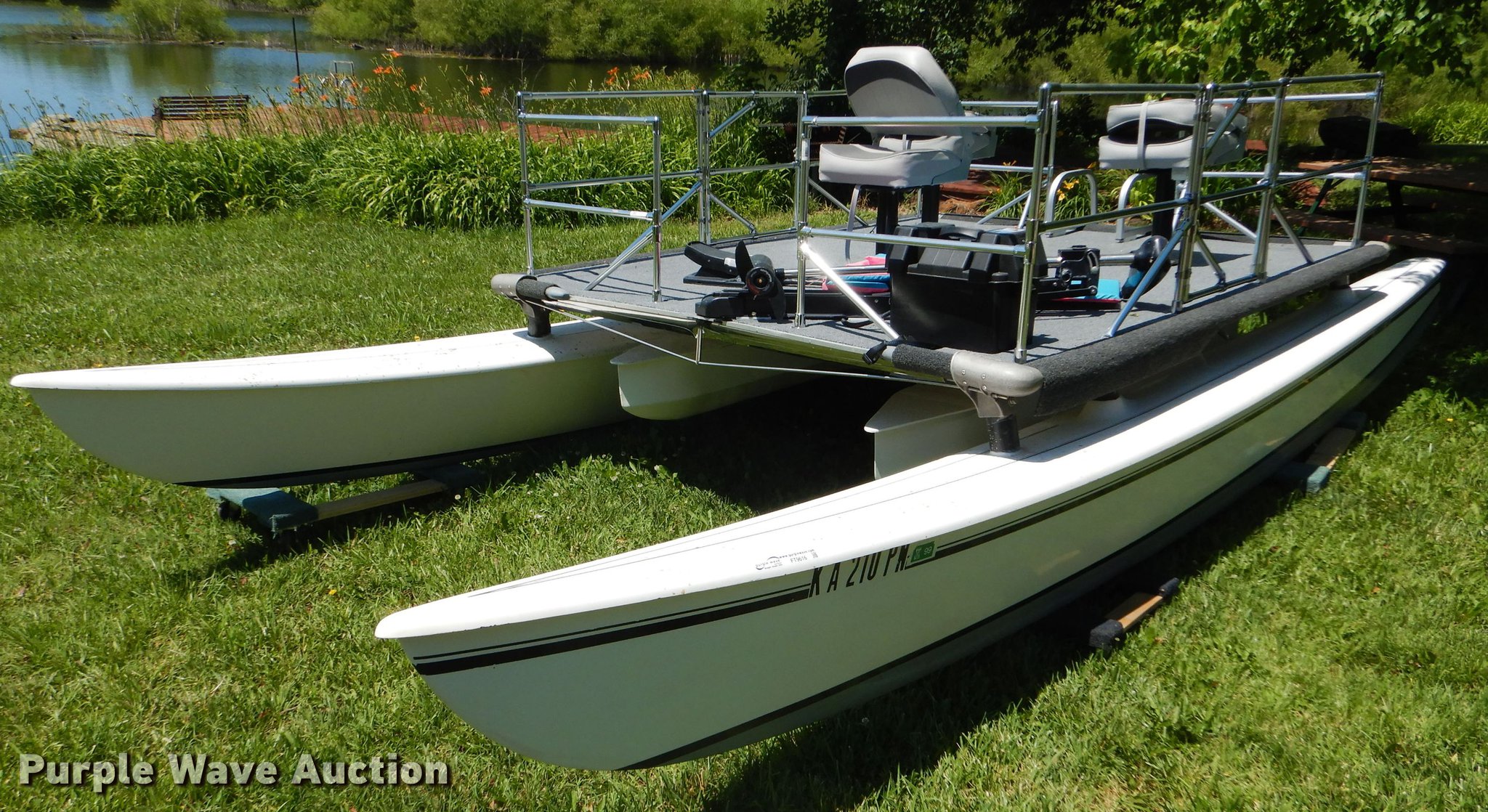 Shop built Hobie Cat pontoon boat in Salina, KS Item FT9616 sold