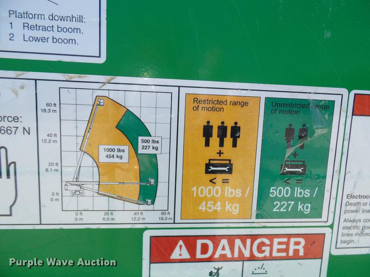 image for item DB2200 2018 Genie S-60X boom lift