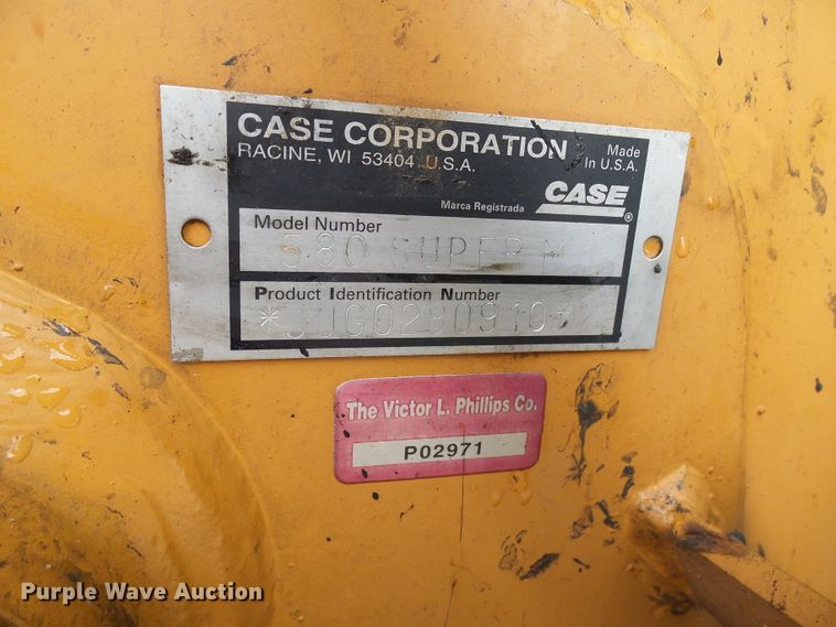 image for item DB2225 2001 Case 580 Super M backhoe