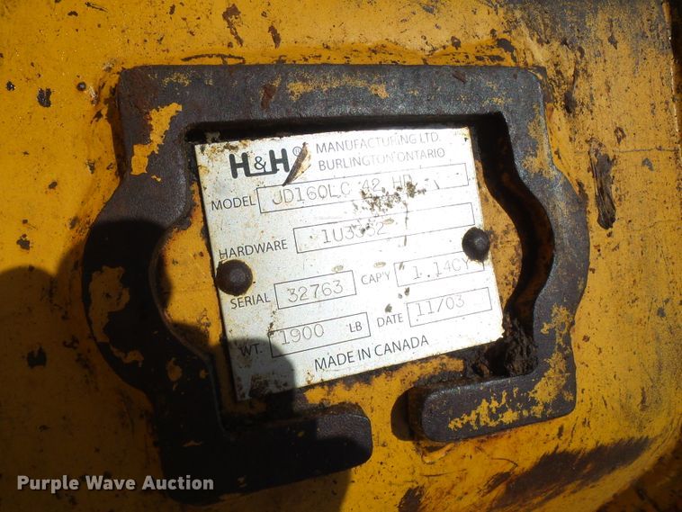 image for item DB2226 2003 John Deere 160C LC excavator