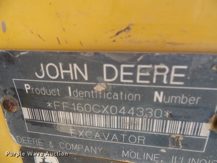 image for item DB2226 2003 John Deere 160C LC excavator