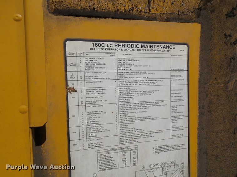 image for item DB2226 2003 John Deere 160C LC excavator