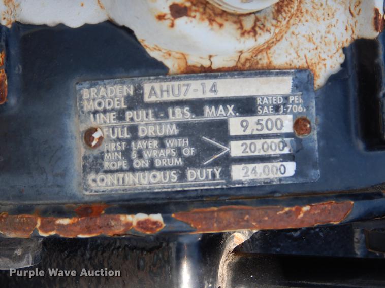 image for item DD6185 2008 Trail-Eze TE80XT53 drop deck equipment trailer