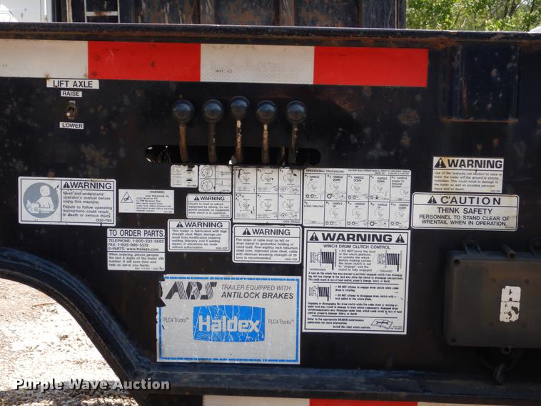 image for item DD6185 2008 Trail-Eze TE80XT53 drop deck equipment trailer