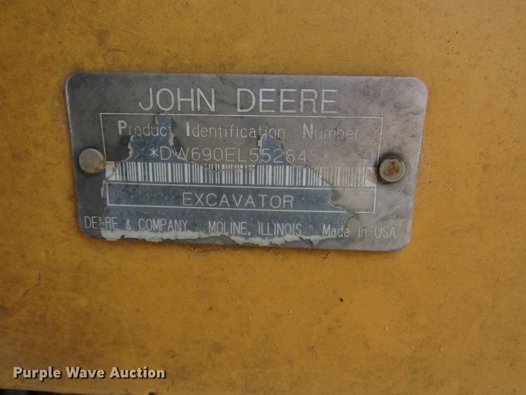image for item DD6204 1995 John Deere 690E LC excavator
