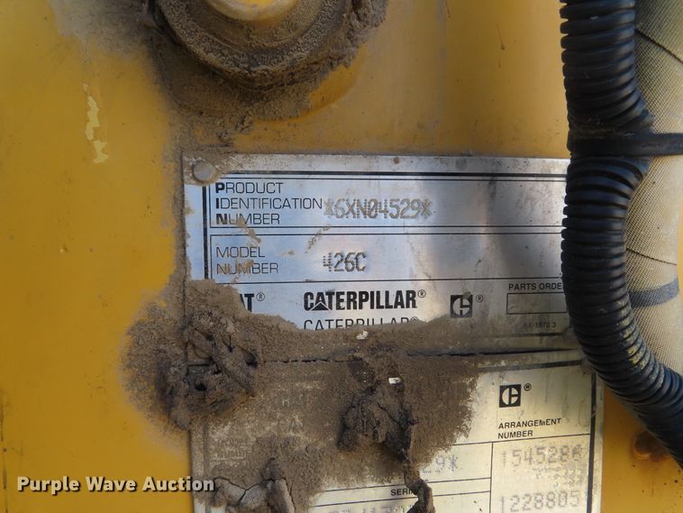 image for item DD6205 2000 Caterpillar 426C backhoe