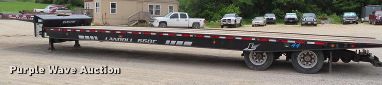 image for item DD6207 2002 Landoll 660C tilt deck equipment trailer