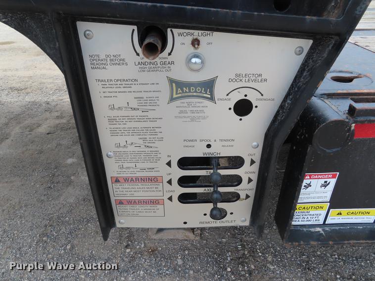 image for item DD6207 2002 Landoll 660C tilt deck equipment trailer