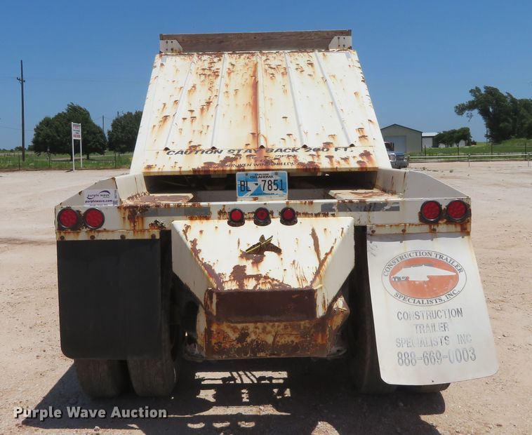 image for item DD7104 2009 CTS BDT-42 bottom dump trailer