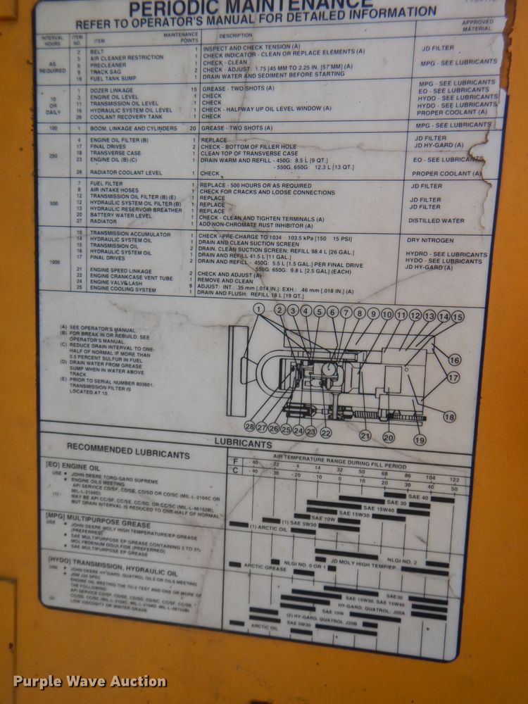 image for item DE3529 John Deere 450G dozer