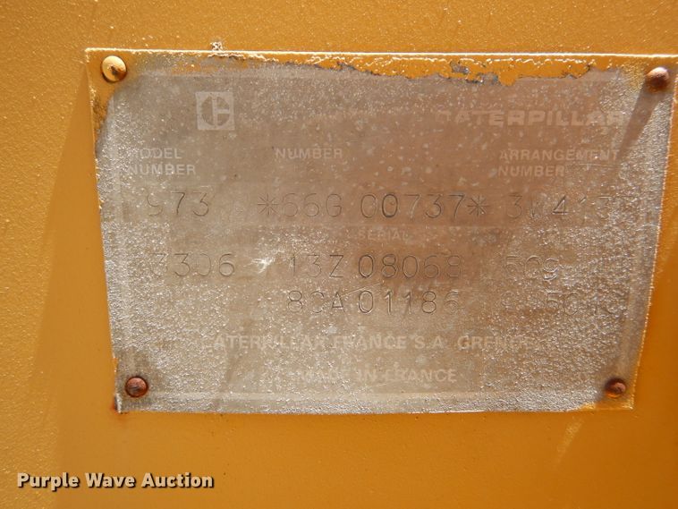 image for item DE3532 1985 Caterpillar 973 track loader