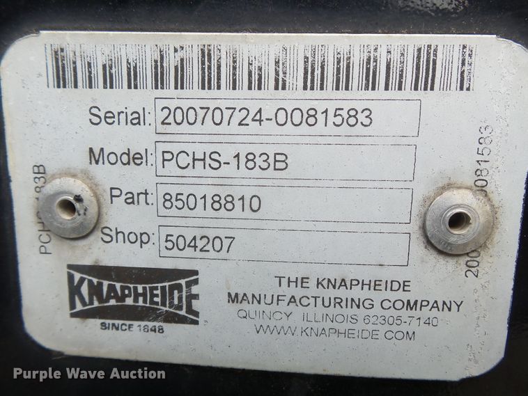 image for item DE7829 Knapheide PCHS183B steel flatbed