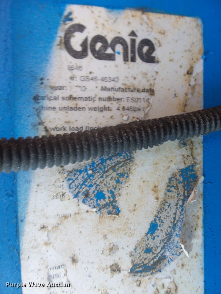 image for item DE7830 Genie GS2646 scissor lift