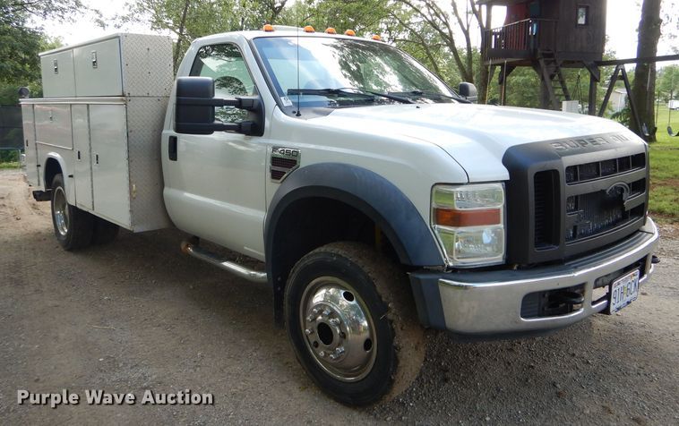 image for item DE8489 2008 Ford F450 Super Duty XL utility bed truck