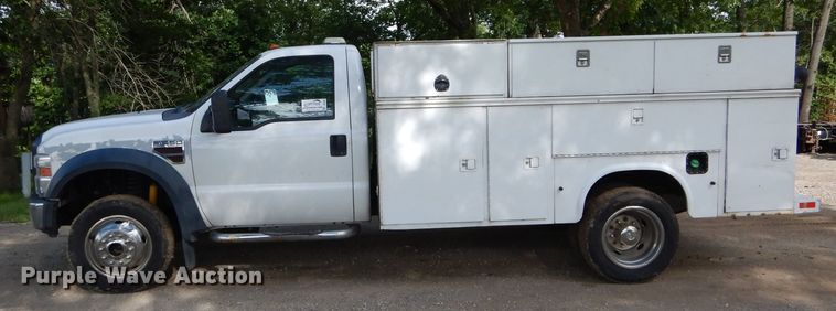 image for item DE8489 2008 Ford F450 Super Duty XL utility bed truck