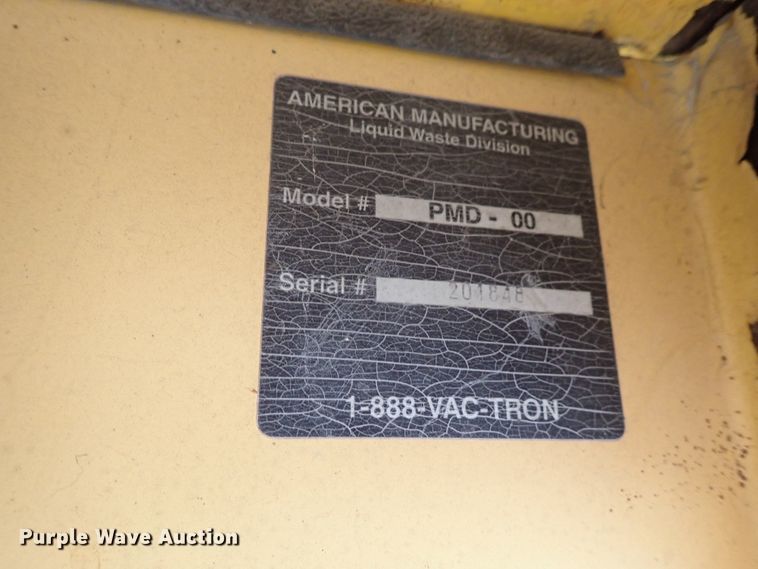 image for item DF8733 2000 Vactron PMD-800DT vacuum trailer