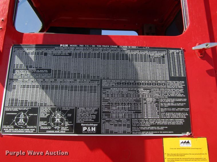 image for item DG1267 P & H 790 TC-90 crane