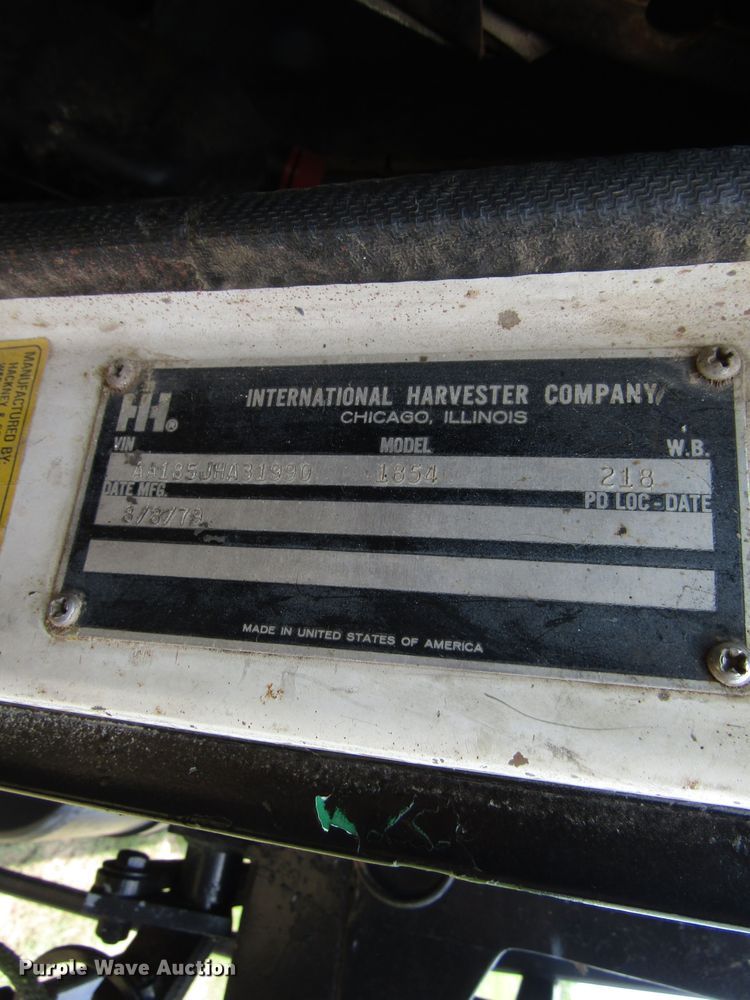 image for item DG1286 1979 International 1854 dump truck