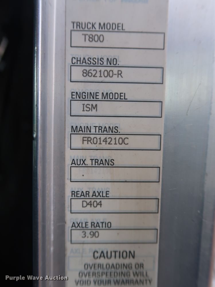 image for item DG4023 2001 Kenworth T800 Dump truck