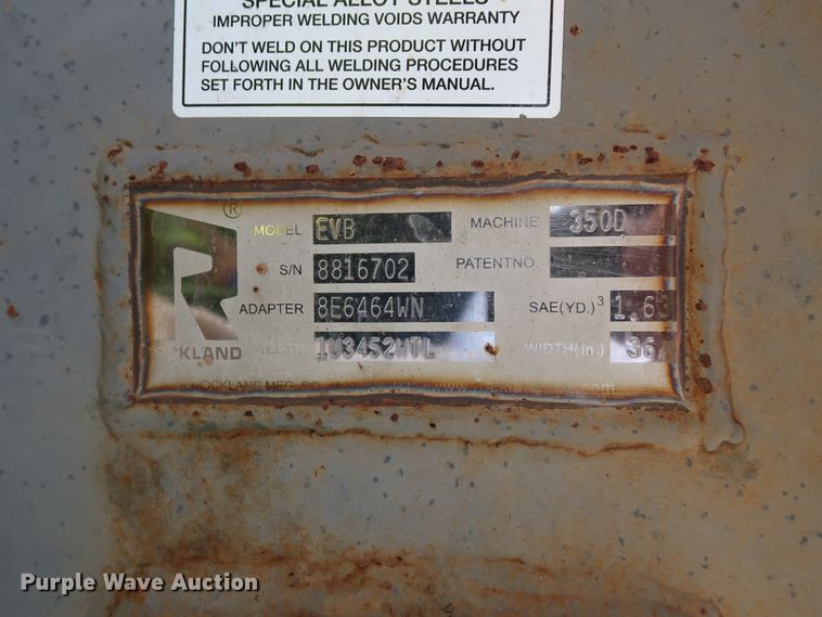 image for item DG4034 Rockland EVB 36" excavator bucket