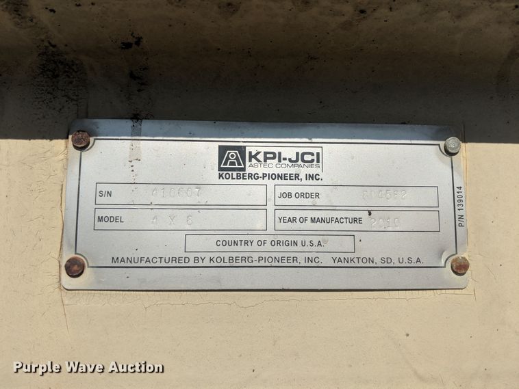 image for item DG4037 2010 Kolberg Pioneer 52 pugmill