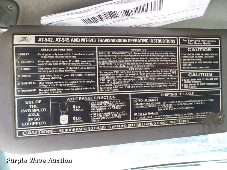 image for item DI0499 1995 Ford F700 flatbed truck