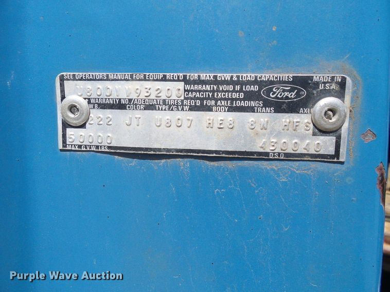 image for item DI0503 1975 Ford crane truck