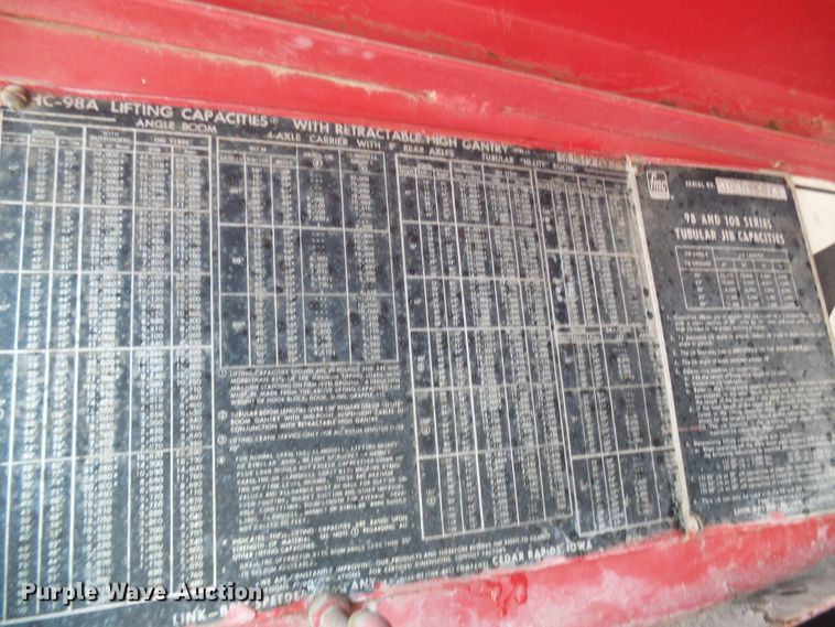 image for item DI0523 1964 Link Belt HC98-A crane