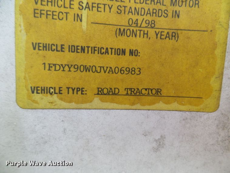 image for item DI0538 1988 Ford LTS9000 crane truck