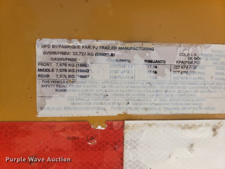 image for item ED9344 2008 PJ Monster equipment trailer