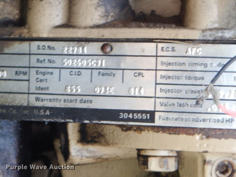 image for item ED9350 1990 International 9400 dump truck